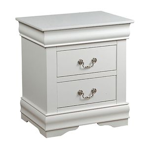 Comodino bianco a 2 cassetti - Product Image 2