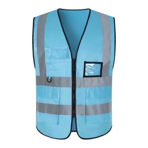 Gilet de sécurité réfléchissant, veste de travail à bandes réfléchissantes, vêtement jaune fluo, harnais de chantier, manteau de construction - Product Image 2