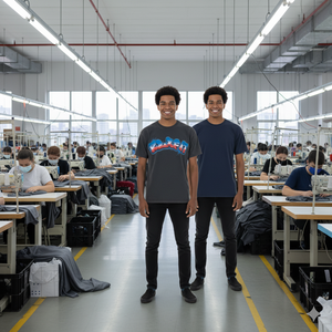 เสื้อยืดทรงหลวมไหล่ตก สไตล์ใหม่ คอลเลคชั่นเสื้อผ้าฤดูร้อน รับสกรีนโลโก้ตามสั่ง เสื้อยืดไหล่ตก - Product Image 2