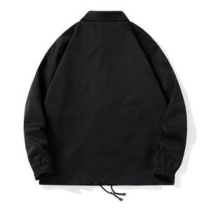 เสื้อแจ็คเก็ตโค้ชผู้ชายแบบลำลอง ปกเสื้อเชิ้ต ติดกระดุม ผลิตจากโพลีเอสเตอร์ ป้องกันลม ใส่ได้ทั้งผู้ชายและผู้หญิง - Product Image 5