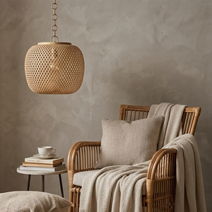 Handmade Bamboo Woven Pendant <b>Lantern</b> Hanging Light Eco Friendly Natural Rattan Chandelier <b>Lamp</b> For Home Restaurant Hotel Decors - Product Image 6