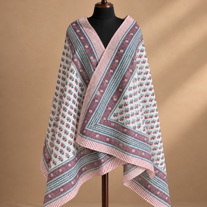 CHHEENT Cotton Sarong for Women Hand Block Printed Lightweight Breathable Beach <b>Wrap</b> <b>Shawl</b> Summer Cover Up Travel Scarf Resort - Product Image 1