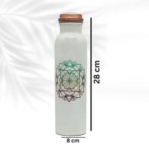 Handcrafted Minakari Design Ayurvedic <b>Copper</b> <b>Bottle</b> for <b>Drinking</b> Water Traditional Decorative Gift - Product Image 6
