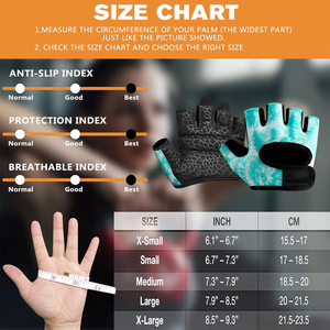 Gants de musculation et de fitness extra rembourrés pour la musculation, gants d'entraînement à domicile antidérapants pour haltères et barres - Product Image 6