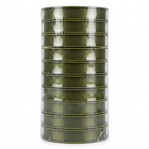 12mm Olive Green Single Face Satin Ribbon Wholesale 10 Rolls x 8 Meter for Winery Gifts Farmhouse Decor Gift <b>Boxes</b> Bags Bulk - Product Image 1