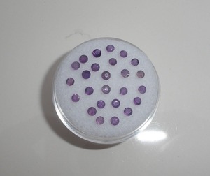 25 pierres précieuses rondes à facettes en améthyste lavande naturelle, 2-2,5 mm, pierres en vrac, certifiées par un tiers, vertes, pour la fabrication de bijoux - Product Image 3
