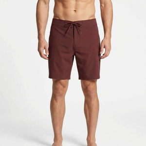 Custom Private Label Men's Beach Board Shorts Plain Black Swim Trunks with Drawstring Premium Wholesale Summer Wear - Product Image 1