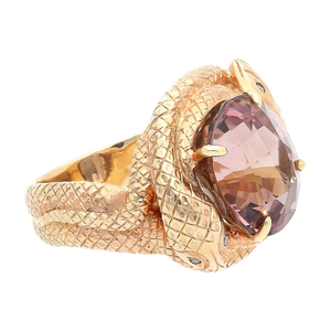 Rose Gold Plated Alloy Gemstone <b>Ring</b> with Oval Diamond Natural Stone Prong Setting IGI Certified Vintage Women's Fashion <b>Ring</b> - Product Image 3