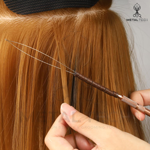 Professional Hair Extension Loop <b>Needle</b> Wire Threader Pulling Hook Tool For Micro Ring <b>Beads</b> Extensions Salon DIY Accessory - Product Image 4