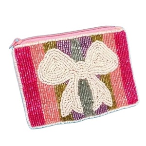 Monedero con Lazo Bordado Multicolor y Cuentas, con un Toque de Moda y un Diseño de Lujo Hermoso, por Hiba Enterprises - Product Image 1