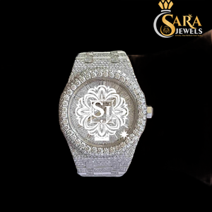 Excellente qualité Iced Out Moissanite Diamond Watch Mouvement automatique Montre de style Hip Hop Occasions spéciales disponibles à la vente - Product Image 2