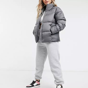 Chaqueta de burbujas de nailon transpirable de alta calidad con logotipos personalizados, chaqueta de burbujas extragrande de invierno para mujer - Product Image 1