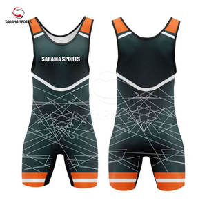 Nouveaux justaucorps de lutte personnalisés pour hommes, vêtements de sport, équipement d'entraînement de gym, matière Spandex, services OEM disponibles pour BJJ et MMA - Product Image 1