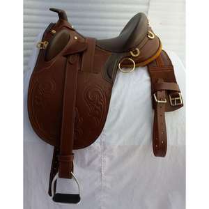 OEM Design Leather English <b>Saddle</b> Wood Tree Horse Rugs Horse Racing Seat Sustainable & Durable High Quality Made in India - Product Image 2