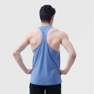 Men Tank <b>Top</b> Custom Logo Sleeveless Gym Shirt Wholesale Cotton Fitness Wear Bodybuilding Stringer Athletic Apparel Manufacturer - Product Image 4