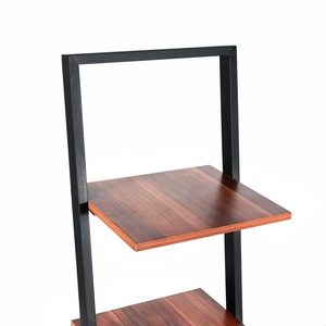 Minimalist Wooden And Metal Ladder Shelf Suitable For Sculpture And Art Display Multipurpose Space Saving <b>Storage</b> <b>Solution</b> - Product Image 5