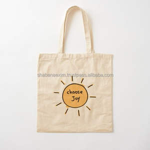 Sac fourre-tout réutilisable en toile imprimée, sacs de courses en coton, sacs de rangement empilables avec logo personnalisé, sacs à vêtements - Product Image 4