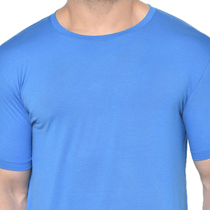 Vente directe d'usine, t-shirt décontracté pour homme, 100% coton, haute élasticité, respirant, séchage rapide, t-shirts de sport pour la course à pied et la remise en forme - Product Image 5