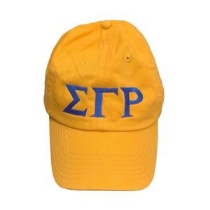 หมวกแก๊ปปักลายตัวอักษรกรีก Sigma Gamma Rho สีทองสำหรับผู้หญิง หมวกเบสบอลปักลายสัญลักษณ์ชมรมนักศึกษา ปรับขนาดได้ สไตล์ลำลองสำหรับวิทยาลัย แฟชั่นกรีก - Product Image 1