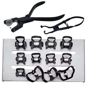 Kit de Pinzas de Acero Inoxidable para Dique de Goma Dental, Perforador, Alicates, 10 Abrazaderas Metálicas, Instrumentos Certificados CE Clase I - Product Image 6