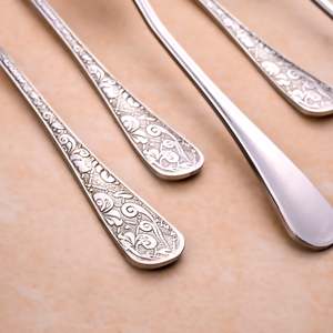 Lustre Bloom Mini Silver Metal <b>Forks</b> (Set of 6) Stainless Steel Mini Dinner Fruit Dessert <b>Forks</b> for Home and Restaurant Use - Product Image 3