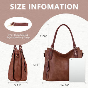 Nouveau sac fourre-tout de luxe en PU, sac à bandoulière, support OEM, mode féminine, fabriqué au Pakistan, prix de gros - Product Image 2