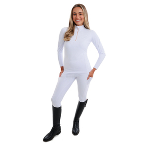 Nylon Women Compressed Equestrian Breeches Women Custom Logo Horse Riding Leggings Jodhpurs Silicone Grips Tights - Product Image 3