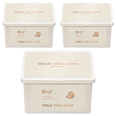 Masque facial quotidien au collagène SNP Gold, lot de 30 feuilles, ensemble de 3 pièces, 350g, prix réduit - Product Image 1