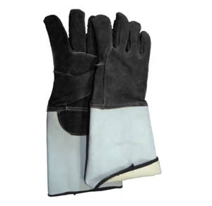 Guantes de Soldador de Cuero Vacuno de Primera Calidad, Resistentes al Calor, para Trabajo Industrial Pesado - Product Image 4