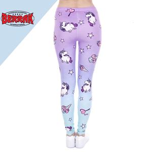 Legging de sport Sexy à motif licorne pour femme, pantalon de Fitness imprimé, taille haute, nouveauté, tendance, - Product Image 3