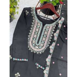 Designer Women's Party Wear Set with Fancy Top Dupatta <b>Sharara</b> - Product Image 2