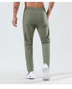 Men's Elastic Waist Quick Dry Cargo <b>Pants</b> With Side Pockets Lightweight Knitted Spandex Polyester Casual <b>Summer</b> Style - Product Image 3