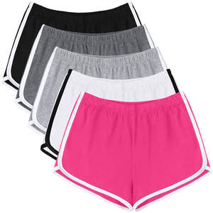Pantalones cortos deportivos de cintura alta para mujer, con bolsillos, para yoga, ciclismo, gimnasio, correr, trotar. - Product Image 5