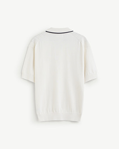 Chemise Homme Décontractée d'Automne à Manches Courtes, Broderie Unie, Maille Câblée, Coton Écologique, Coupe Slim, Personnalisable - Product Image 2