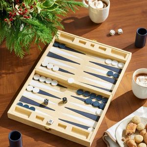 Jeux de backgammon classiques en bois pour la décoration de la maison, accessoire de bureau élégant, modèle RR Enterprises RR202512698 - Product Image 2