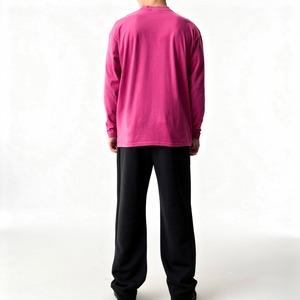 Wholesale 100% Cotton Long Sleeve T-Shirt – Crew Neck, Unisex, Custom <b>Logo</b>, OEM Available - Product Image 2