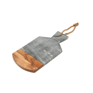 Wholesale Handcrafted Natural Olive Wood Cutting Board With Handle Rustic Solid Wood Chopping Board For Kitchen Meat Cheese Use - Product Image 6