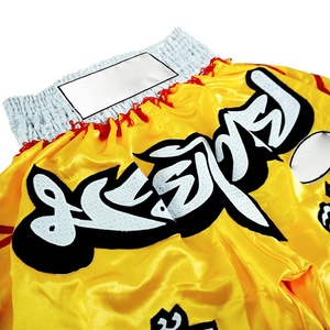 Pantalones Cortos de Boxeo Muay Thai Hechos a Medida, de Alta Calidad, con Logotipo Personalizado Impreso, Ligeros, Transpirables, 100% Poliéster, Profesionales - Product Image 3