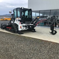 Chargeuse compacte sur chenilles en caoutchouc Hidromek Mini Diesel HMK 62T 4x4 avec pelle avant/arrière