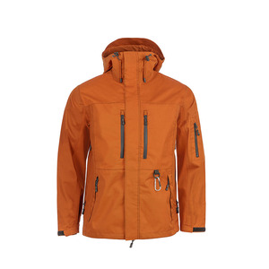 Chaqueta Impermeable para Hombre, Transpirable, para Actividades al Aire Libre, con Capucha Ajustable, Cierre Completo con Cremallera y Bolsillos con Cremallera Seguros - Product Image 3