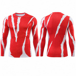 Camisetas de Compresión Personalizadas para Hombre, Manga Larga, Poliéster/Algodón de Alta Calidad, Transpirables y de Secado Rápido - Product Image 1