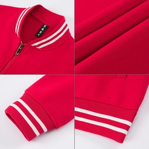 RTS High Quality Right 100polyester 600g Flat-shouldered Baseball Uniform Unisex <b>Plain</b> Baseball Jackets Order Now - Product Image 3