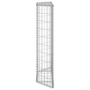 Jardinera Elevada Gabion de Acero Galvanizado Plateado 31.5x7.9x39.4 pulgadas para Macetas y Jardineras - Product Image 3