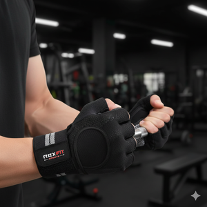 Guantes de Gimnasio RexFit Sport Profesionales para Levantamiento de Pesas, con Soporte para Muñecas, Resistentes, para Entrenamiento Físico, para Hombres y Mujeres - Product Image 1