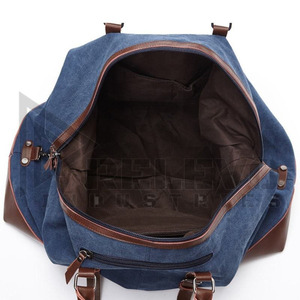 Sac de sport en nylon personnalisé uni avec compartiment à chaussures, sac de week-end pour homme, grande capacité 30-40L, fermeture éclair, disponible en stock - Product Image 4