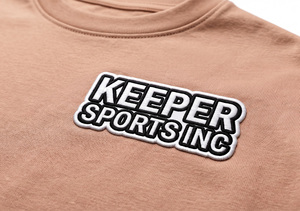 T-shirt à manches courtes col rond Keeper Sports Inc 100% coton Coupe classique Logo avant Respirant Séchage rapide Tissu jersey - Product Image 5