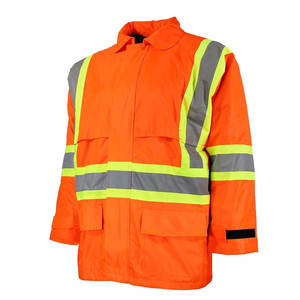 IOTA SPORTS Custom Factory Hi Vis Long Rain <b>Jacket</b> Waterproof Reusable Security Raincoat Workwear <b>Jackets</b> Manufacture - Product Image 3