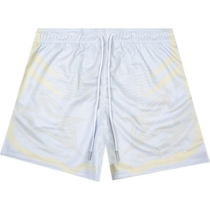 Shorts de basketball en maille torsadée pour hommes, imprimés sur mesure, respirants, pour le sport et l'entraînement en salle de sport, design léger - Product Image 5