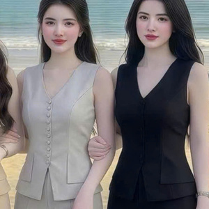 Conjunto de Dos Piezas Casual y Elegante para Mujer, Ropa de Verano Cómoda, Natural, Lavable, con Empaque Personalizado, Vietnam - Product Image 4