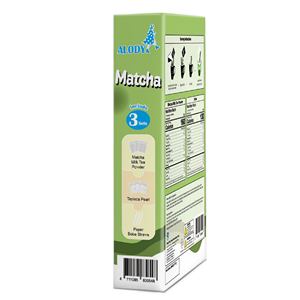 Kit de Té de Burbujas Instantáneo Alody con Bolas de Tapioca y Polvo con Sabor a Matcha, Sin Aditivos, Color Natural, 3 Sets/Caja - Product Image 4